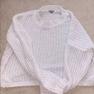women’s white sweater